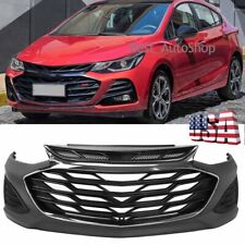 New Front Bumper Cover Kit Grille Complete Fit For Chevy Cruze 2019 2020 2021