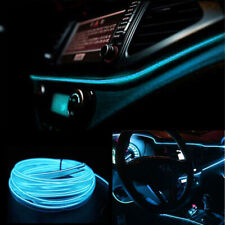 5m Cold White Led Car Interior Decor Trim Atmosphere Wire Strip Light Lamp Dash