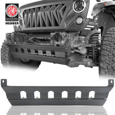 Steel Front Armor Skid Plate Cover Brush Guard For 2007-2018 Jeep Wrangler Jk