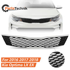 For 2016 2017 2018 Kia Optima Lx Ex Front Bumper Upper Grille Chrome Trim Grill