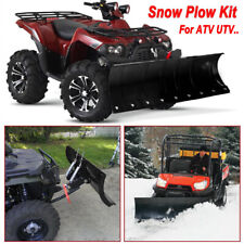 Kit For Atv Utv Snow Plow Kit 45 Steel Blade Complete Universal Mount Package
