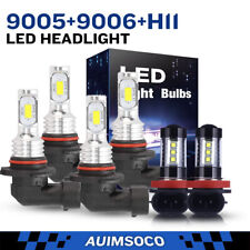 For Honda Accord 2006-2012 Led Headlight High Low Beam Fog Light Bulbs Kit White