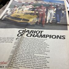 1986 Chevrolet Nascar Newspaper Ad Nascar Heros Performance Racing Monte Carloss