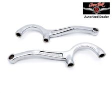 Pair Chrome Extra Long Suicide 1-12 Drop Steering Arms For 1937-48 Ford Spindle