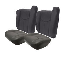 Fits 2003-2006 Chevy Silverado Gmc Sierra Front Leather Seat Cover Graphite Gray