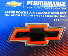 Proform 141-333 Large Gm Bowtie Air Cleaner Center Wing Nut Chrome Red Black