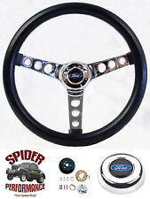 1965-1969 Ford Steering Wheel Blue Oval 13 12 Classic Chrome