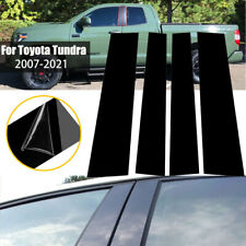 For Toyota Tundra Double Cab 2007-2021 Black Pillar Posts Door Window Cover Kits