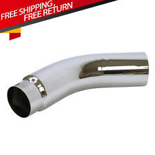Diesel Exhaust Chrome Turndown Elbow Tip 4 Inch Inlet 5 Outlet 23 Long