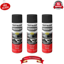3pc Black Cars Truck Undercoating Rubberized Protection Coating Spray Paint 15oz