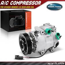 Ac Ac Compressor W Clutch For Hyundai Genesis 3.8 2009 2010 2011-2013 V6 3.8l
