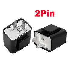 2 X Adjustable Led Flasher Relay Turn Signal Blinker Light For Motorcycle 2pin