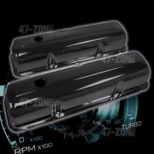 For 1957-76 Ford Bb Fe 352 390 406 427 428 Valve Covers - Black Steel