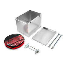 Universal Fabricated Polished Aluminum Battery Box And Relocation Kit
