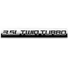 Bumper Sticker Metal Emblem Decal Trim Badge Polish Black 3.5l 3.5 L Twin Turbo