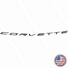 20 Chevrolet C8 Rear Bumper Corvette Letter Badge Nameplate Emblem Gloss Black