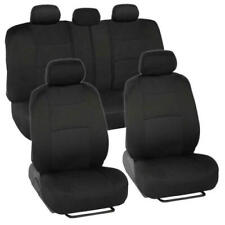Black Auto Car Seat Covers 5-seats Front Rear Cushions Full Set For Dodge