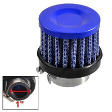 25mm 1 Universal Auto Car Breather Cold Intake Air Filter Blue