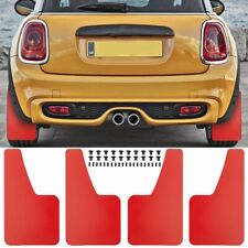 Red Mud Flaps For Mini Cooper Jcw One Cooper Clubman S F56 F57 R55 R56 R60 F54