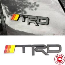 2x 3d Raised Matte Black Side Fender Trd Badge Emblem For 2010-23 Toyota 4runner