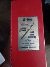 Vintage K-line Precision High Speed Valve Guide Reamers Set In Orig. Metal Box