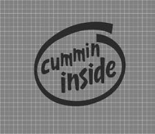 For Cummins Diesel Inside Vinyl Decal Truck Window Sticker Black Or White X2