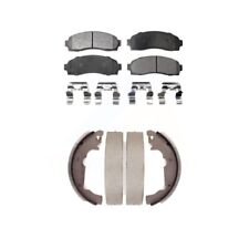 Front Rear Semi-metallic Brake Pads And Drum Shoes Kit For Saturn Vue Chevrolet