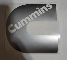 Metallic Silver Cummins Decal Sticker 4x4 Metallic Gray