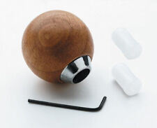 Shifter Shift Knob Walnut Wood Ball Chome Universal 516 To 12 Stick Manual