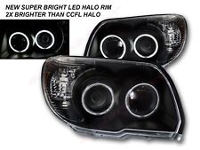 Set Of Pair Black Led Halo Projector Headlights For 2006-2009 Toyota 4runner
