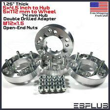 4x 1.25 Wheel Adapter Conversion 5x4.5 To 5x112mm Fit Chevy Buick Cadillac Gmc