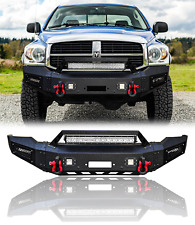 Vijay New Steel Front Bumper With Winch Platelight For 2006-2008 Dodge Ram 1500