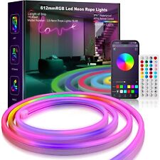 16.4ft Rgb Led Neon Rope Light With Remote Control
