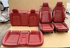 2018-2021 Audi S5 Oem Front And Rear Seat Set Diamond Stich Magma Red Coupe