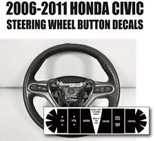 2006-2011 Honda Civic Steering Wheel Button Decals Stickers 78501-sva-a42za