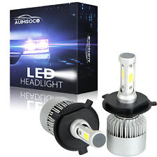 3-side H4 9003 Led Headlight Bulbs Conversion Kit High Low Beam 6500k White 2x