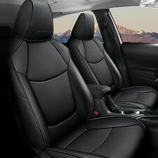 Car 5-seat Covers For 2020-2024 Toyota Corolla Xse Black Pu Leatherno Hybrid