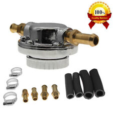 Car Universal Adjustable Fuel Pump Pressure Regulator Hole Diameter 10mm Sliver