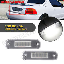 For 1993-1997 Honda Civic Del Sol Trunk Full Led License Plate Lights Lamp White