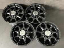 4 Kmc Wheels Xd779 Badlands Black Powder Wheels Rims Caps 18x9 Et18 8x165.1