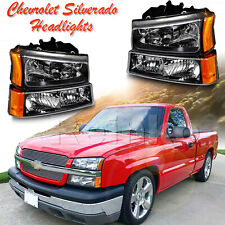 Fit For 2003-2006 Chevy Silverado Avalanche Headlights Signal Bumper Lamps
