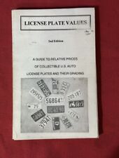 1995 License Plate Values 2nd Edition Paper Back Book By Bob Chuck Crisler