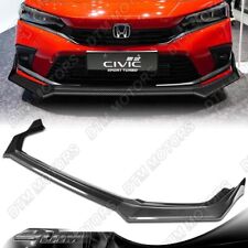 For 22-24 Honda Civic 4-door T-r Carbon Style Front Bumper Lip Body Kit Spoiler