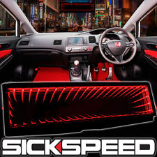 Sickspeed Galaxy Mirror Led Light Clip-on Rear View Wink Rearview Red P1