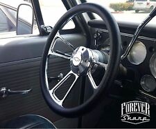 14 Billet Muscle Chevy Gm 69-94 Steering Wheel Set W Chevy Engraved Horn
