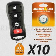 10x For 2002 2003 2004 2005 2006 Nissan Altima Remote Car Keyless Entry Key Fob