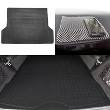 Black Trunk Cargo Liner Mat All Weather Protection For Car Suv Van W. Dash Mat