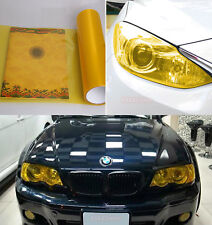 12 X 60 Flat Car Headlight Taillight Vinyl Wrap Film Fog Tint Gold Yellow Cf