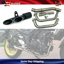 Full System For Yamaha Yzf R3 R25 Mt03 Exhaust Muffler Section Front Header Pipe