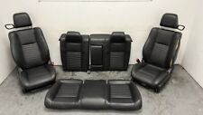 11 14 Dodge Challenger Seats Front Rear Black Leather Power Heated Manual